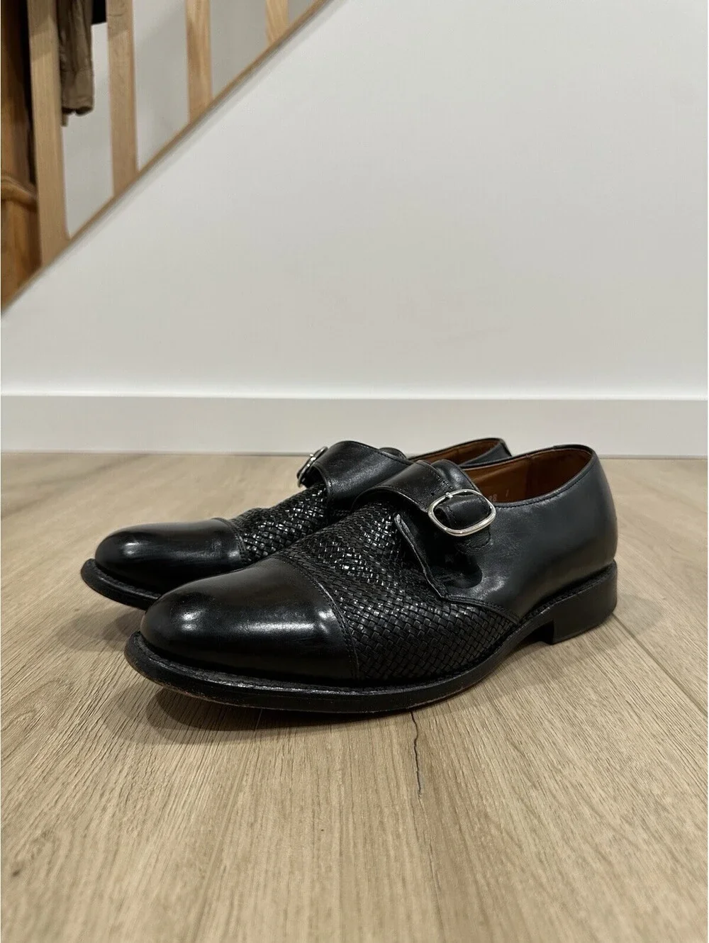Allen Edmonds TULANE Monkstrap 8.5D Black